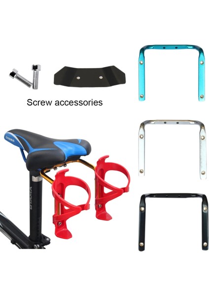 Mavi Stil Çift Bisiklet Şişe Su Tutucu Adaptörü Alüminyum Alaşımlı Mtb Montaj Yol Kafesi Koltuk Direk Raf Klip Fincan Bisiklet Gidon Braketi (Yurt Dışından) fırsatları