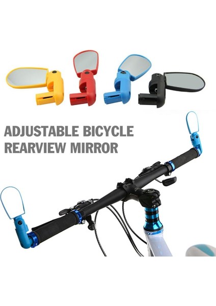 No.4 Tarzı Bisiklet Mtb Bisiklet Dikiz Aynası Gidon Sonu 360 ° Döndür Arka Arka Basit Bisiklet Aynaları Bisiklet Aksesuarları (Yurt Dışından)