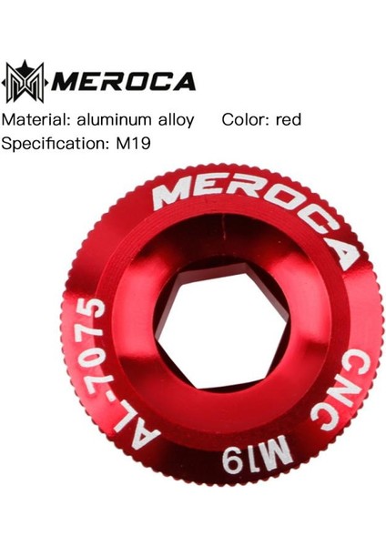 M19 Kırmızı Stil Yeni Alüminyum Alaşımlı Dağ Bisikleti Renk Krank Kapağı Krank Vidası Himano Ixf M19 Bisiklet Krank Aynakol Için Uyumlu (Yurt Dışından)