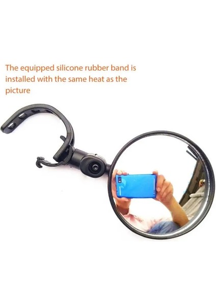 5.2cm 1 Adet Stil Bisiklet Dikiz Aynası Geniş Açılı Bisiklet Aynası Dağ Bisikleti Dikiz Aynası Silikon Saplı Dikiz Aynası Bisiklet Aletleri (Yurt Dışından) indirimleri