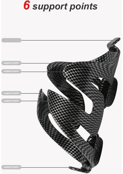 S2-Logo Stili Olmadan Karbon Fiber Cam Bisiklet Su Şişesi Kafesleri Fiberglas Mtb Yol Dağ Bisikleti Sürme Içecek Şişe Tutucu Braketi Süper Hafif (Yurt Dışından) fırsatları