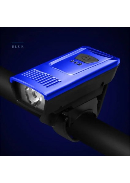 Mavi Stil Yeni Bisiklet Işığı Dört Modlu USB Şarj Açık Hava Sürme Dağcılık Elektrikli Su Geçirmez Pil Ekran Aydınlatma Bisiklet (Yurt Dışından)
