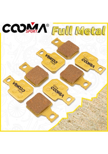 4 Çift, Magura Mt5 Mt7 Kaliper Için Bisiklet Disk Fren Balataları, Altın Tam Metal (Yurt Dışından)