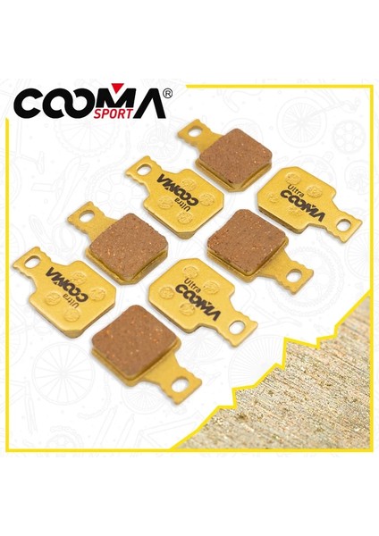 4 Çift, Magura Mt5 Mt7 Kaliper Için Bisiklet Disk Fren Balataları, Altın Tam Metal (Yurt Dışından) modelleri