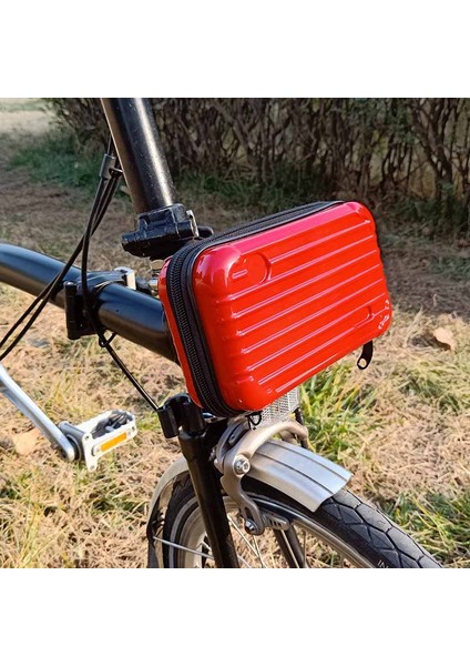 Koyu Yeşil Stil Brompton Bisiklet Karışımı Için Bisiklet Çantası Ön Çanta Mini Saklama Kutusu Katlanır Bisiklet Aksesuarları (Yurt Dışından) fiyatları