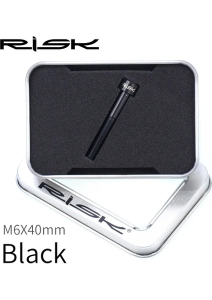 M6X40MM Siyah Stil Rısk Titanyum Cıvatalar M6 x Alyan Anahtarı Mtb Yol Bisikleti Konik Başlı Vida Bisiklet Kulaklık Kapağı Sabitleme Cıvataları Gökkuşağı Altın (Yurt Dışından)