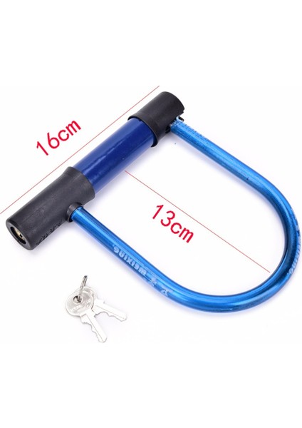 Bisiklet Bisiklet U Kilidi Motosiklet Bisiklet Scooter Güvenlik Çelik Zinciri 2 Anahtarlı (Yurt Dışından) modelleri