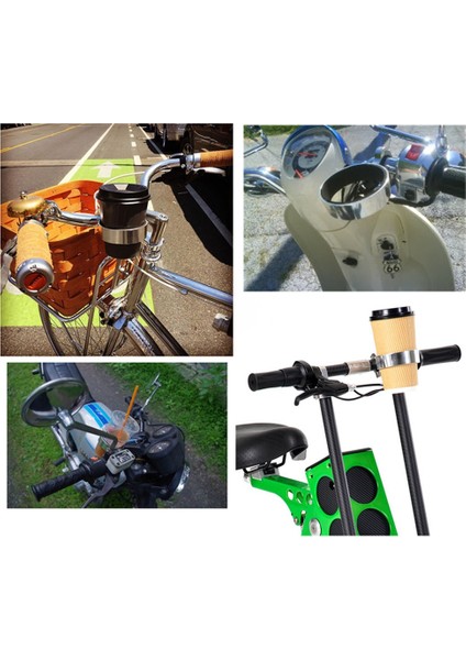 Siyah Stil Bisiklet Bisiklet Bisiklet Bardak Tutucu Kahve Içecek Şişesi Gidon Montaj Braketi Aracı Bisiklet Dış Aksesuarları (Yurt Dışından) fırsatları