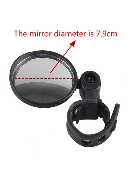 7.9cm Tarzı 1@# Bisiklet Dağ Bisikleti Silikon Alt Geniş Açı Dışbükey Ayna Bisiklet Dikiz Aynası Elektrikli Bisiklet Scooter Kullanılabilir (Yurt Dışından)