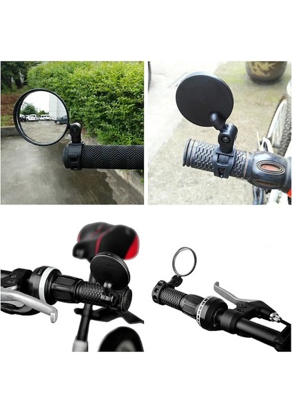 7.9cm Tarzı 1@# Bisiklet Dağ Bisikleti Silikon Alt Geniş Açı Dışbükey Ayna Bisiklet Dikiz Aynası Elektrikli Bisiklet Scooter Kullanılabilir (Yurt Dışından)