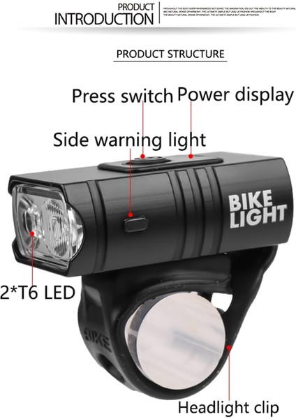 B Tarzı T6 10W LED Bisiklet Işık USB Şarj Edilebilir Dağ Yol Bisikleti Ön Lamba El Feneri 800LM Bisiklet Aksesuarları Luz Bicicleta (Yurt Dışından)