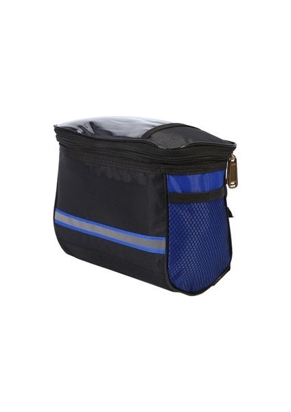 Mavi Stil Çok Işlevli Bisiklet Ön Gidon Çantası Bisiklet Çerçevesi Pannier Organizatör Kılıfı Mtb Su Geçirmez Telefon Çantaları Taşınabilir Omuz Çantası (Yurt Dışından)