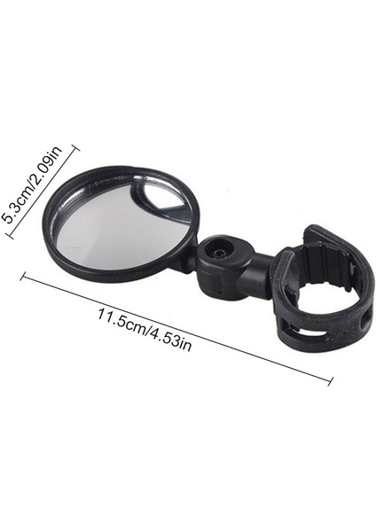 11.5x5.3cm Stili Yeni Bisiklet Ayarlanabilir Dikiz Aynası Mtb Yol Bisikleti Güvenlik Aracı Gidon Arka Göz Bisiklet Dikiz Aynaları Aksesuarları (Yurt Dışından)