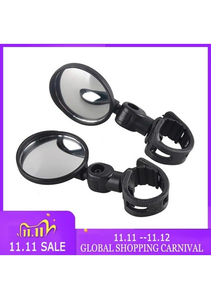 11.5x5.3cm Stili Yeni Bisiklet Ayarlanabilir Dikiz Aynası Mtb Yol Bisikleti Güvenlik Aracı Gidon Arka Göz Bisiklet Dikiz Aynaları Aksesuarları (Yurt Dışından)