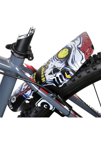 D Stili Bisiklet Çamurluk Ön Arka Çamurluk Bisiklet Yol Mtb Dağ Bisikleti Bisiklet Çamurluk 6 Sabitleme Kayışı ile Bisiklet Aksesuarları (Yurt Dışından)