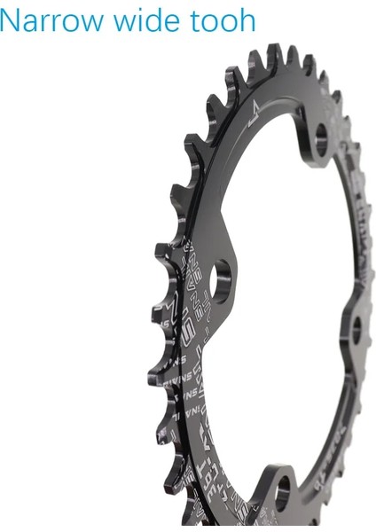 Yağlı Stil 46T Snaıl Aynakol 104BCD Yuvarlak T Diş Dar Geniş Ultralight Mtb Dağ Bisikleti 104 Bcd Zincir Halkası (Yurt Dışından)