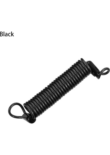150CM A89-B Stili 2.5 M Güvenlik Diskli Fren Hırsızlığa Karşı Güvenlik Hatırlatma Motosiklet Alarmı Kalın Yaylı Kablo Kask Tel Bisiklet Kilidi Halat Bisiklet Aracı (Yurt Dışından)