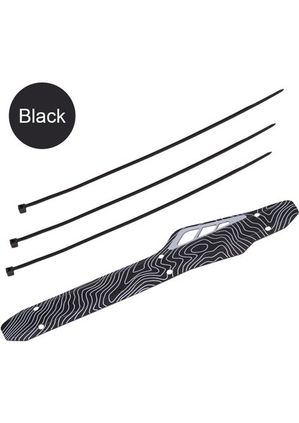 Siyah Stil Bisiklet Çerçeve Zinciri Zincirli Plastik Koruyucu Güvenlik Pedi Mtb Yol Bisikleti Zincir Koruma Görevlisi Kapağı 3 Montaj Kayışı ile (Yurt Dışından)