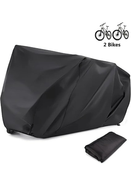 Siyah Stil Xxl Bisiklet Bisiklet Örtüsü Su Geçirmez Açık 2 Bisiklet Için Ağır Hizmet 210D Oxford Xxl Tekerlek Yağmur Örtüsü (Yurt Dışından) fırsatları