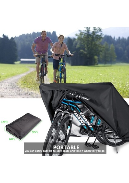 Siyah Stil Xxl Bisiklet Bisiklet Örtüsü Su Geçirmez Açık 2 Bisiklet Için Ağır Hizmet 210D Oxford Xxl Tekerlek Yağmur Örtüsü (Yurt Dışından) indirimleri