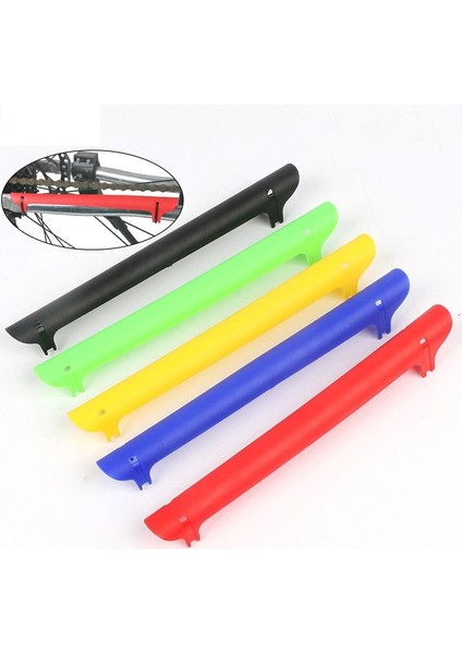 Beyaz Stil Plastik Bisiklet Zinciri Koruyucu Kapak Guard Renkli Mtb Bisiklet Çerçeve Zinciri Arka Çatal Chainstay Koruyucu Bisiklet Aksesuarları (Yurt Dışından) modelleri