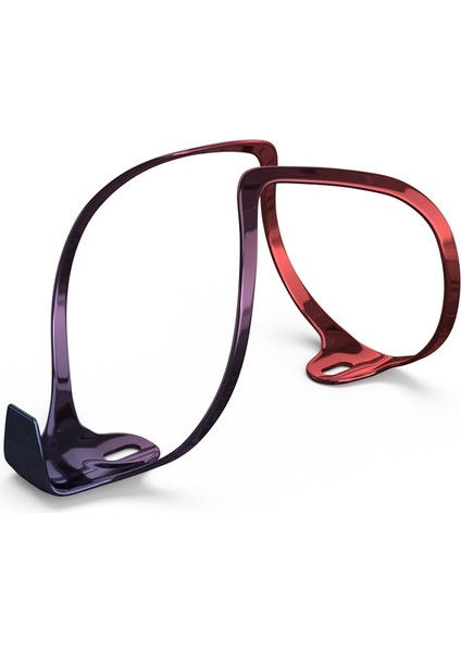 U Şekli Kırmızı Siyah Stili Gradyan Renkli Bisiklet Alüminyum Şişe Kafesi Mtb Yol Çakıl Bisikleti Su Şişesi Tutacağı Kaplama Renkli Metal Hafif 1 Adet (Yurt Dışından)