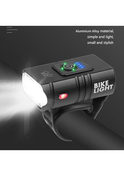 Kırmızı Stil T6 LED Bisiklet Işık 10W 800LM USB Şarj Edilebilir Güç Göstergesi Mtb Dağ Yol Bisikleti Ön Lamba El Feneri Bisiklet Ekipmanları (Yurt Dışından)