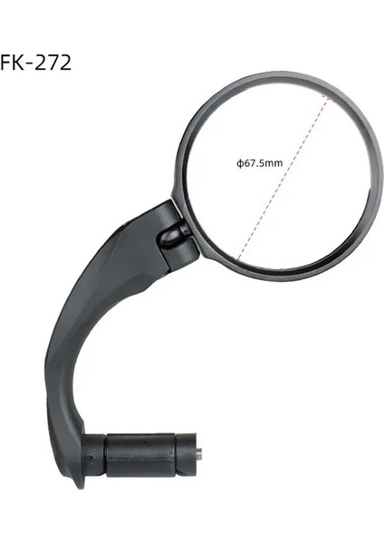 FK-272 P1 Stili Bisiklet Aynası Evrensel Sol Sağ Montaj Akrilik Dışbükey Veya Düz Lens Arka Görüş Reflektör Açısı Ayarlanabilir (Yurt Dışından)