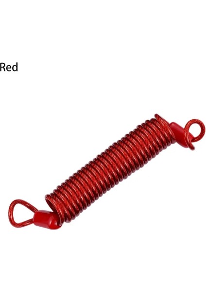 Kırmızı Stil 150CM Yeni Alarm Disk Kilidi Güvenlik Bahar Hatırlatma Kablosu Bisiklet Motosiklet Scooter (Yurt Dışından)