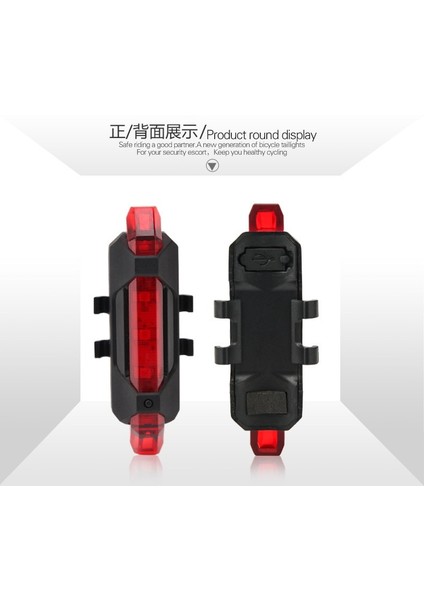 Kırmızı Stil 1 Adet Bisiklet Arka LED Işık LED Bisiklet Arka Kuyruk Işık USB Şarj Edilebilir Dağ Bisikleti Lambası Su Geçirmez Işık Bisiklet Aksesuarları (Yurt Dışından)