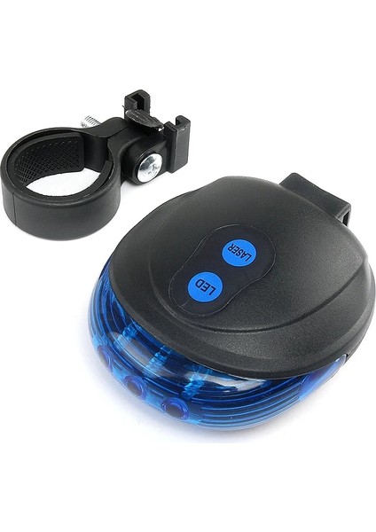 Mavi Paralel Çizgiler Stili Su Geçirmez Bisiklet Bisiklet Işıkları Arka Lambaları LED Lazer Güvenlik Uyarısı Bisiklet Işıkları Bisiklet Kuyruğu Bisiklet Aksesuarları Işıkları (Yurt Dışından)