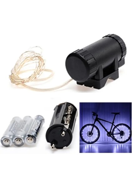 No.4 Tarzı Bisiklet Aksesuarları Eğlence Bisiklet Işıkları 20 LED Bisiklet Bisiklet Bisiklet Jantı Tekerlek Işıkları Açık Kapalı Flaş Spoke Işık Dizisi (Yurt Dışından)