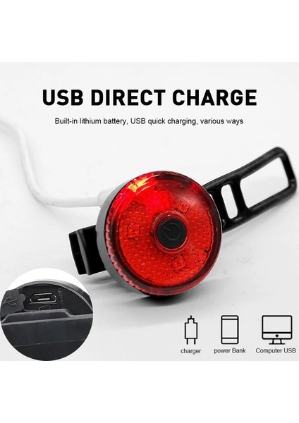 02 150 Mah Tarzı Bisiklet Arka Işık USB Şarj Edilebilir Su Geçirmez Bisiklet Lambası Mtb Kask Çantası Arka Lambası Çoklu Aydınlatma Modları Bisiklet Arka Lambası (Yurt Dışından)