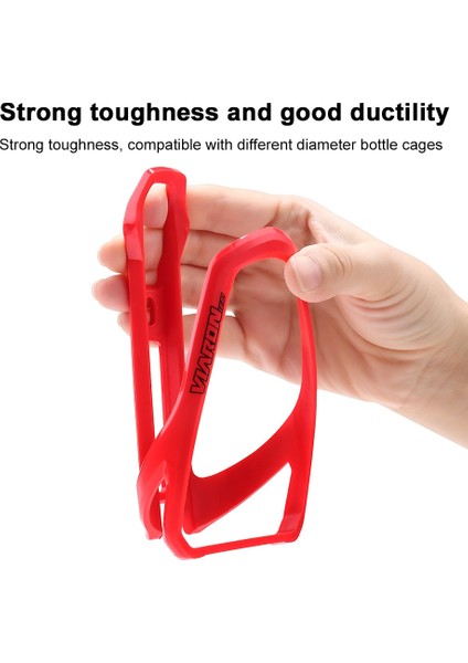 Kırmızı Stil Vıaron Bisiklet Şişe Kafesi Evrensel Yol Dağ Bisikleti Su Bardağı Tutucu Pc Plastik Açık Sürme Ekipmanları Bisiklet Aksesuarları (Yurt Dışından) fırsatları