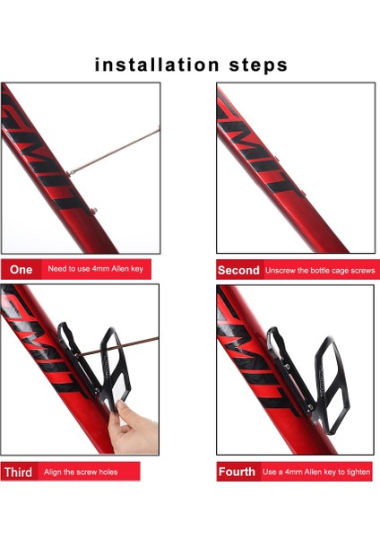 Kırmızı Stil Vıaron Bisiklet Şişe Kafesi Evrensel Yol Dağ Bisikleti Su Bardağı Tutucu Pc Plastik Açık Sürme Ekipmanları Bisiklet Aksesuarları (Yurt Dışından) indirimleri