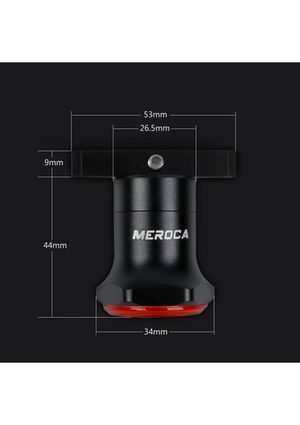 Altın Tozu Tipi Stil Meroca Bisiklet Arka Lambası Akıllı Sensör Fren Lambaları 100LM Cob LED Bisiklet Arka Lig USB Şarj 500MA Derece Taşma Açısı (Yurt Dışından)