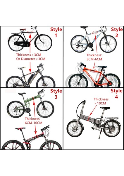 6CM-10CM Stili Jaycreer Evrensel Dağ Bisikleti Ön Koltuk (Yurt Dışından) modelleri