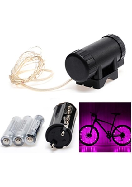 No.5 Tarzı Bisiklet Aksesuarları Eğlence Bisiklet Işıkları 20 LED Bisiklet Bisiklet Bisiklet Jantı Tekerlek Işıkları Açık Kapalı Flaş Spoke Işık Dizisi (Yurt Dışından)
