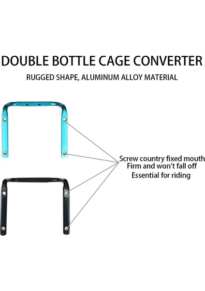 Şerit Tarzı Çift Bisiklet Şişe Su Tutucu Adaptörü Alüminyum Alaşımlı Mtb Montaj Yol Kafesi Koltuk Direk Raf Klip Fincan Bisiklet Gidon Braketi (Yurt Dışından) modelleri