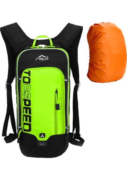 Yeşil ve Yağmur Örtüsü Stili 6l Açık Spor Bisiklet Koşu Nemlendirme Su Torbası Depolama Kask Sırt Çantası Ultralight Yürüyüş Bisiklet Sürme Paketi Mesane Sırt Çantası (Yurt Dışından)