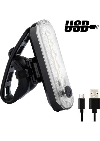 Mavi Stil T6 LED Bisiklet Işık Ön Arka LED Arka Lambası Far Seti USB Şarj Edilebilir Mtb Bisiklet Işıkları Arka Lamba Gece Bisiklet El Feneri (Yurt Dışından)