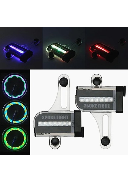 Stil 3 Stil Iki Taraflı 14 LED Renkli Bisiklet Işıkları Motosiklet Bisiklet Bisiklet Tekerleği Sinyal Lastik Konuştu Işık Anges Bisiklet Aksesuarları (Yurt Dışından)