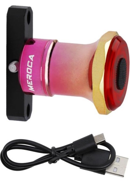 No.4 Tarzı Meroca Akıllı Bisiklet Bisiklet Fren Algılama Işıkları Otomatik Arka Lambası Arka Lambalar LED Ipx6 Su Geçirmez USB Şarj Bisiklet Bisiklet Aksesuarları (Yurt Dışından)
