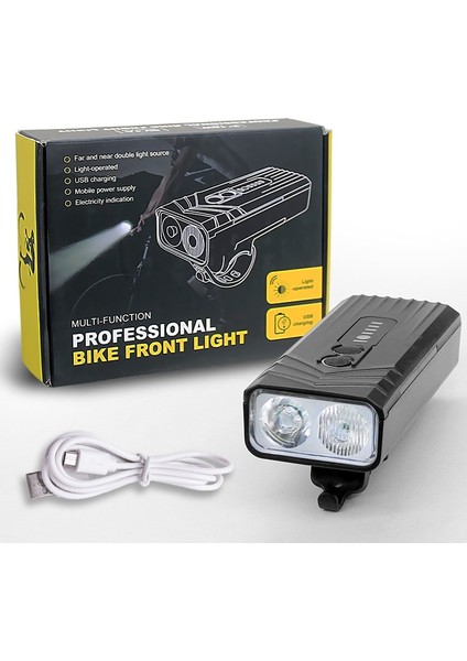 1 Stil Ayarla Bisiklet Işığı Yağmur Geçirmez USB Şarj Edilebilir LED Ah Mtb Ön Lamba Far Alüminyum Ultralight El Feneri Bisiklet Işığı (Yurt Dışından)
