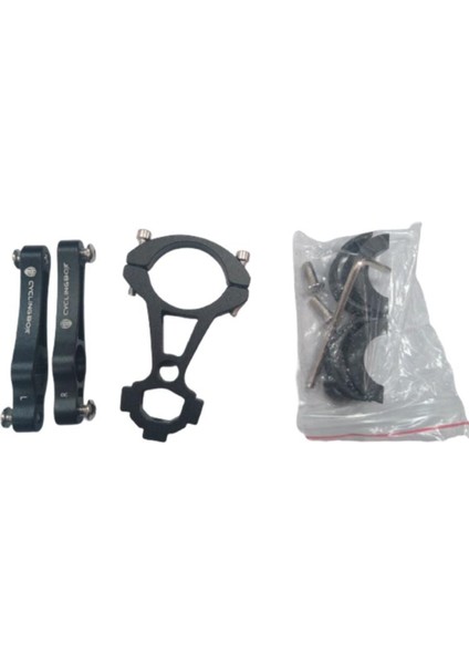 Siyah Stil Bisiklet Şişe Kafesi Adaptörü Mtb Bisiklet Su Şişesi Kelepçe Kafes Çerçevesi Sabitleme Klipsi Gidon Braketi Su Şişesi Kurulum Aracı (Yurt Dışından)