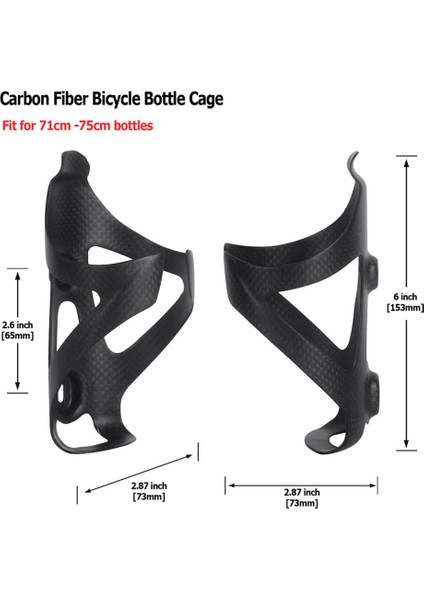 1 Adet-Siyah Stil Ultra Hafif Tam Karbon Fiber Bisiklet Su Şişesi Kafesi Mtb Yol Bisikleti Için Içecek Tutucu Parantez Bisiklet Aksesuarları - 2'li Paket (Yurt Dışından) modelleri