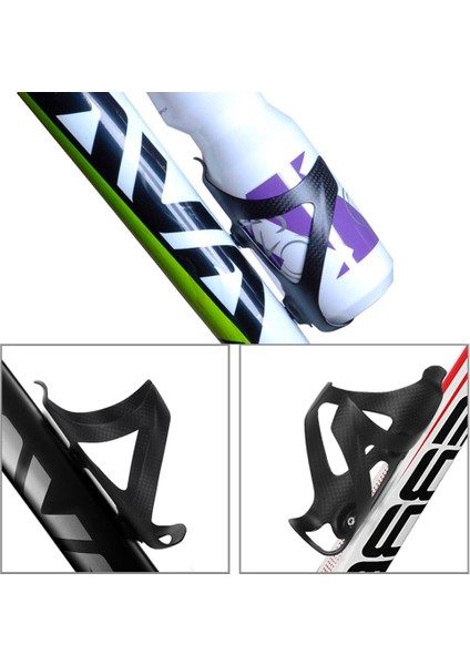 1 Adet-Siyah Stil Ultra Hafif Tam Karbon Fiber Bisiklet Su Şişesi Kafesi Mtb Yol Bisikleti Için Içecek Tutucu Parantez Bisiklet Aksesuarları - 2'li Paket (Yurt Dışından) fırsatları