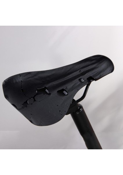 Siyah Stil Su Geçirmez Kumaş Bisiklet Koltuğu Yağmurluk Toz Geçirmez Su Geçirmez Bisiklet Eyer Bisiklet Koltuğu Koruyucu Yastık Yağmurluk Küçük Boy (Yurt Dışından) fırsatları