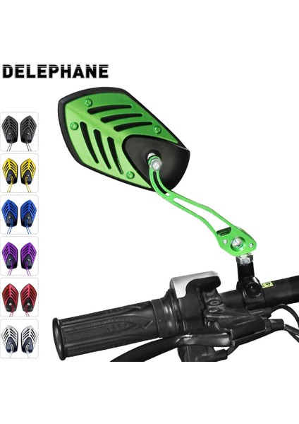 Mor Tarzı 1 Çift Bisiklet Aynası Büyük Görünüm Bisiklet Dikiz Aynası Elektrikli Bisiklet Scooter Için Çok Açı Ayarlanabilir Gidon Dikiz Aynası (Yurt Dışından) fırsatları