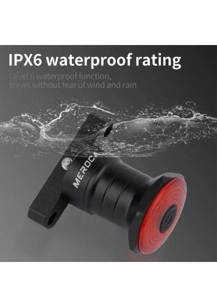 Koltuk Borusu 01 Stili 2021 Meroca WR15 Bisiklet Arka Lambaları Akıllı Sensör Fren Lambaları USB Şarj Dağ Bisikleti Yol Mtb Bisiklet Arka Arka Lambası (Yurt Dışından)